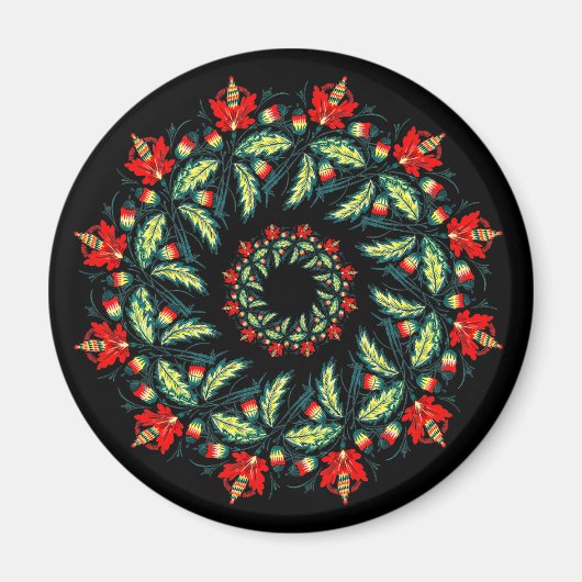 Kranz aus roten Blumen マグネット (正面)