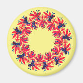 Kranz aus Trauben und Blättern  マグネット (正面)