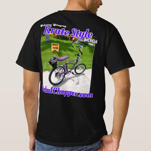 Krateスタイル自転車 Tシャツ (裏面)