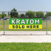Kratomが販売ここに煙売店 横断幕 (インサイチュ)