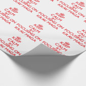 Krav Magaに焦点を合わせることによって平静を保って下さい ラッピングペーパー (角)