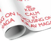 Krav Magaに焦点を合わせることによって平静を保って下さい ラッピングペーパー (ロールコーナー)