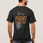 KRAV MAGAのライオンのTシャツ Tシャツ (裏面)