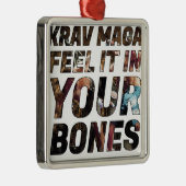 Krav Magaの感じあなたの骨のそれ メタルオーナメント (右)