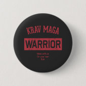 Krav Magaの戦士 缶バッジ (正面)