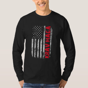 Krav Maga自己防衛レッスン戦い愛を戦う Tシャツ