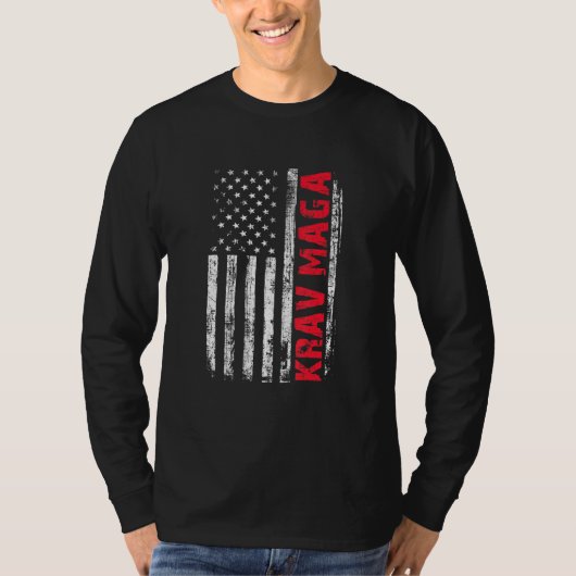 Krav Maga自己防衛レッスン戦い愛を戦う Tシャツ (正面)
