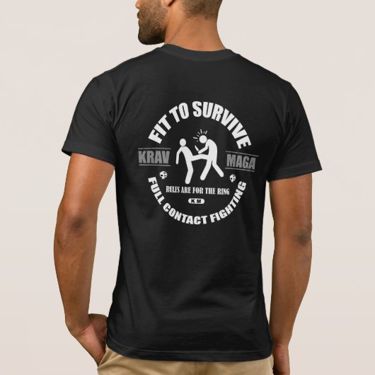 Krav Maga: ダーウィンMn Tシャツ (裏面)