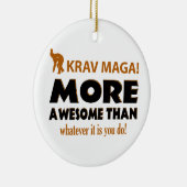 KRAV MAGA! デザイン セラミックオーナメント (右)