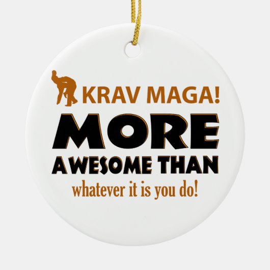KRAV MAGA! デザイン セラミックオーナメント (正面)
