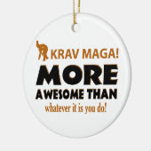 KRAV MAGA! デザイン セラミックオーナメント (左)