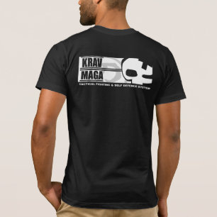 Krav Maga: 大きいスカルの背部 Tシャツ