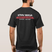 Krav Maga -規則の…ちょうど戦い無し- 2味方されたプリント Tシャツ (裏面)
