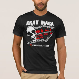 Krav Maga -規則第1 -適合および大胆不敵 Tシャツ