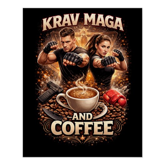 Krav Maga and Coffee ポスター (正面)