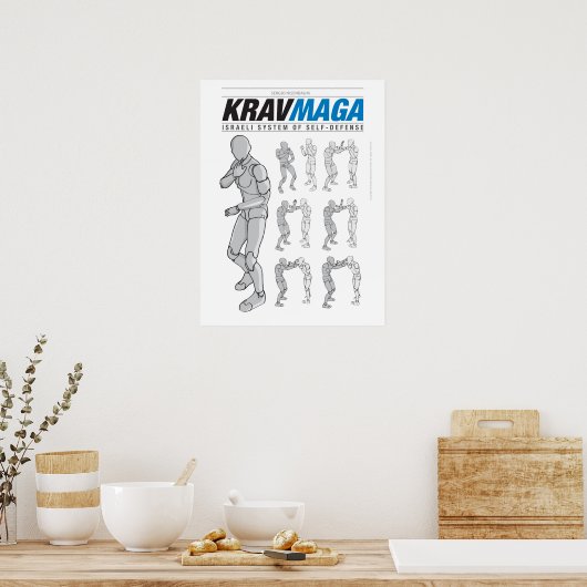 Krav Maga Defesas para Fora ポスター (キッチン)