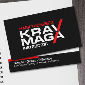 Krav Maga self-defense instructor 名刺