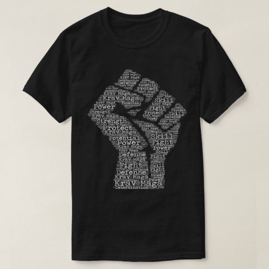 Krav Maga Tシャツ – 武器になる – 防衛戦T (デザイン正面)
