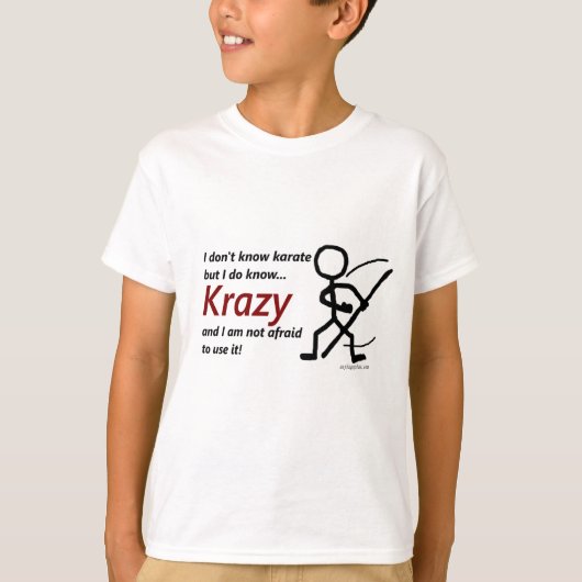 Krazyの空手 Tシャツ (正面)