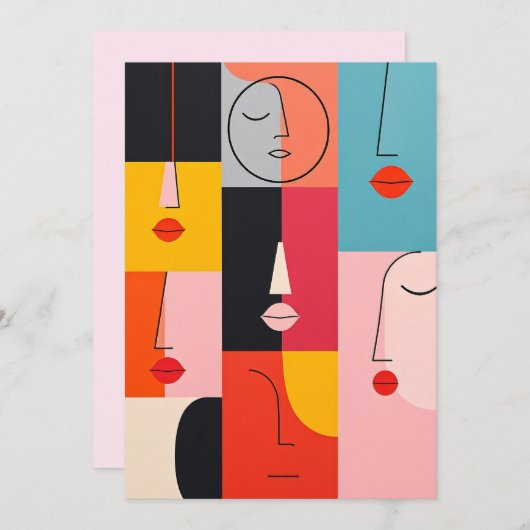 Kreative Invitations Karte 招待状 (正面/裏面)