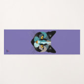 Kreative Katzenkopf Illustration ヨガマット (正面(横))