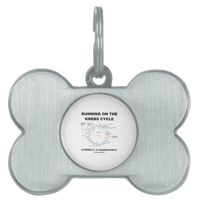 Krebs周期(科学のユーモア)で走ること ペットネームタグ (正面)