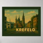 Krefeld Germany City Art ポスター (正面)