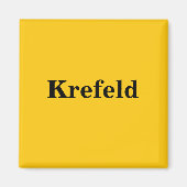 Krefeld  Magnet Schild Gold Gleb マグネット (正面)