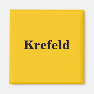 Krefeld  Magnet Schild Gold Gleb マグネット