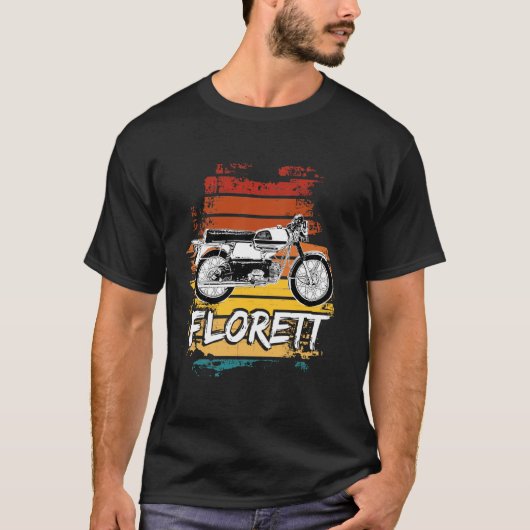 Kreidler Florett Moped Oldtimer Moped Old Moped 80 Tシャツ (正面)