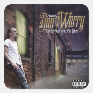 Kresal心配しないステッカー スクエアシール