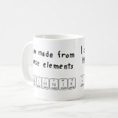 Kreshnik周期表名mug コーヒーマグカップ (正面左)