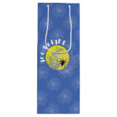 Kreuzspinne im Netz Geschenkstüte ワインギフトバッグ (正面)