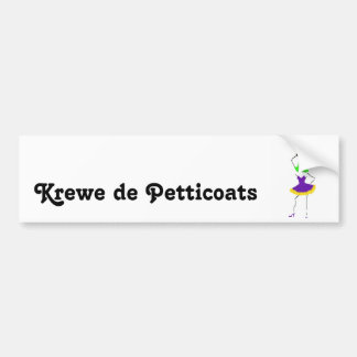 Krewe de Petticoats バンパーステッカー