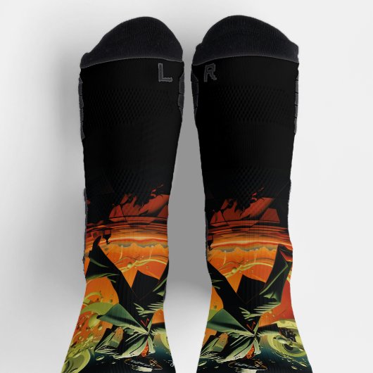 Kreyollywood chaussettes unisexe ソックス (上部)