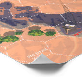 Kriegbotの地図ポスター ポスター (角)