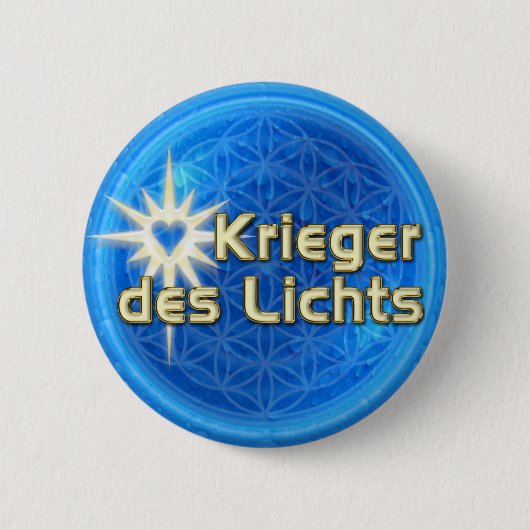 KRIEGER DES LICHTS | Blume des Lebens 缶バッジ (正面)