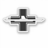 Kriegsmarine 10th UボートフロッティラエンブレムTシャツ シール (正面)