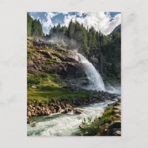 krimml waterfall,オーストリア ポストカード