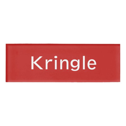 Kringle名タグ 名札 (正面)