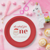 KRISああ何おもしろい1歳の誕生日招待状 ペーパープレート (パーティー)
