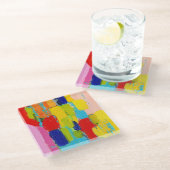 Krisテイラー著素晴らしく抽象的な絵画 ガラスコースター (アングル)