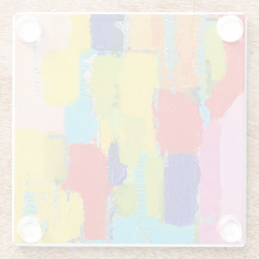 Krisテイラー著素晴らしく抽象的な絵画 ガラスコースター (裏面)