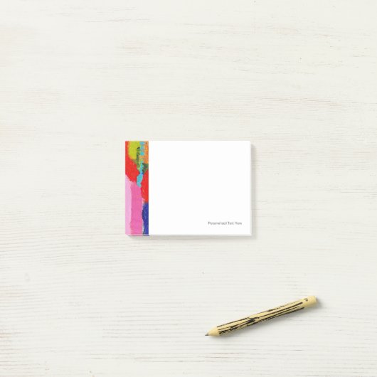 Krisテイラー著素晴らしく抽象的な絵画 ポストイット (デスク上)