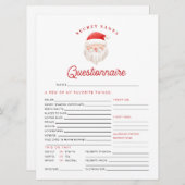 KRIS Christmas Secret Santaアンケートカード シーズンカード (正面/裏面)