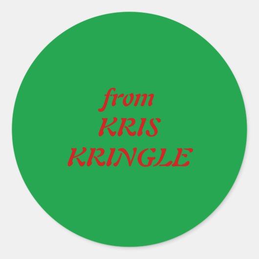 KRIS KRINGLEから ラウンドシール (正面)