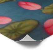 KrishnaとRadha on Lotus – ラージプリント ポスター (角)