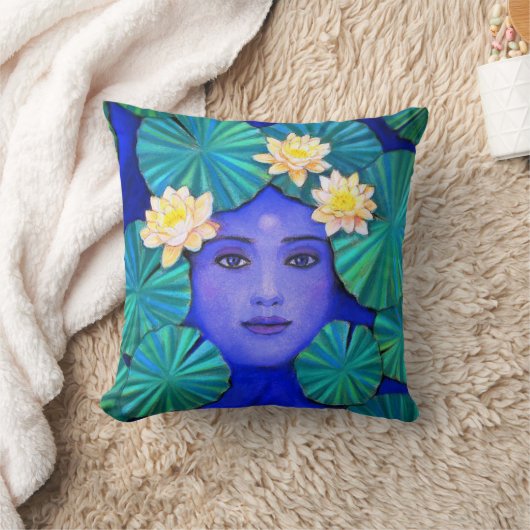 Krishnaのはす枕 クッション (ブランケット)