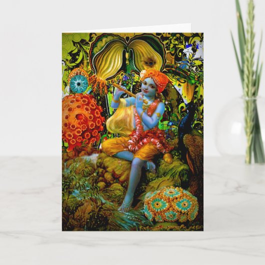 Krishnaのフルート カード (正面)