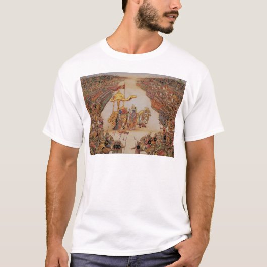 KrishnaはArjunaに指示します Tシャツ (正面)